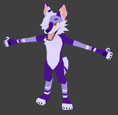 Connected limbs with weight painted rig + solid colors = $35